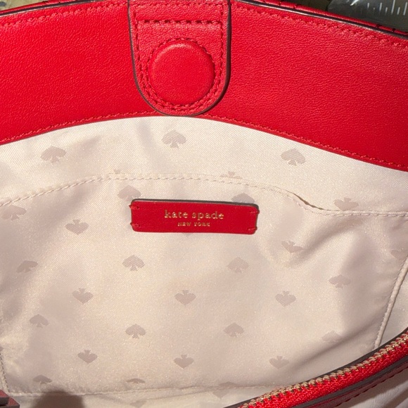 Kate Spade Red Quilted Shoulder Bag - Picture 9 of 11